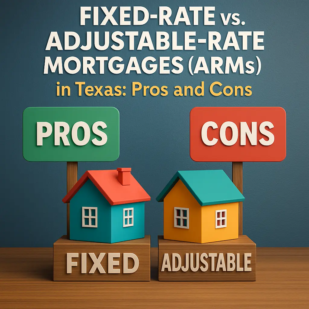 Fixed-Rate vs. Adjustable-Rate Mortgages (ARMs) in Texas: Pros and Con